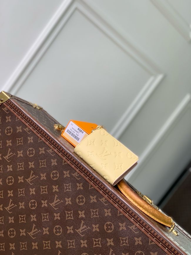 Louis Vuitton Charms Pocket Wallet M28981 light yellow