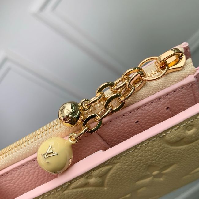 Louis Vuitton Charms Pocket Wallet M28981 light yellow Louis Vuitton Charms Pocket Wallet M28981 light yellow
