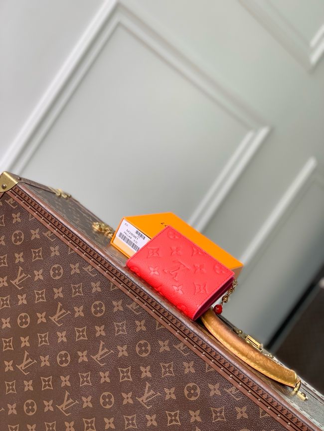 Louis Vuitton Charms Pocket Wallet M28981 red
