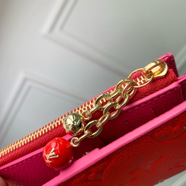 Louis Vuitton Charms Pocket Wallet M28981 red