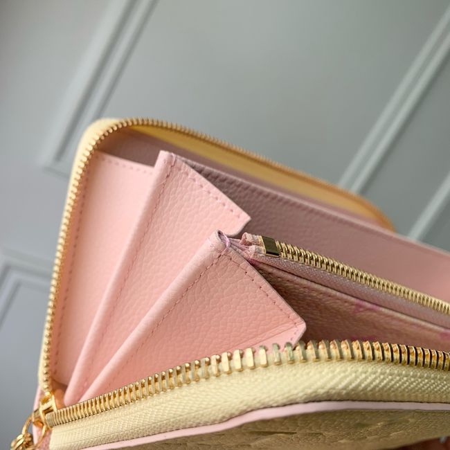 Louis Vuitton Zippy Wallet M28969 light yellow Louis Vuitton Zippy Wallet M28969 light yellow