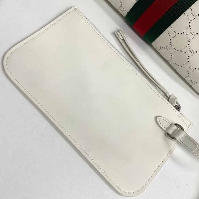 Gucci Giglio small tote bag 860845 Variation white GG leather
