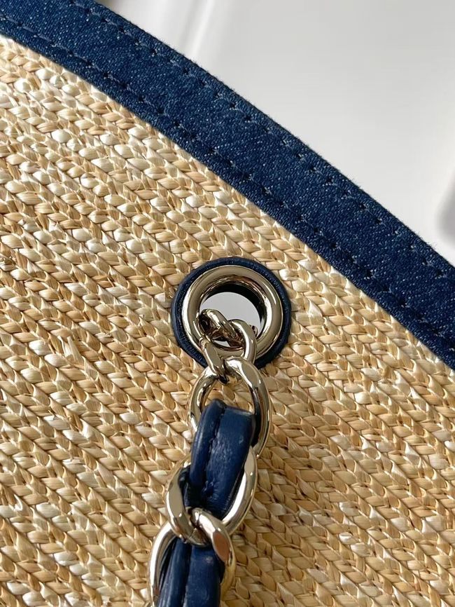 CHANEL Large Tote AS5952 Beige & blue