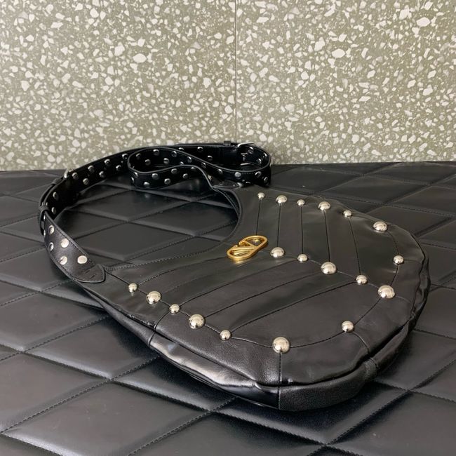 VALENTINO VLOGO calfskin Shoulder Bag 0073 black
