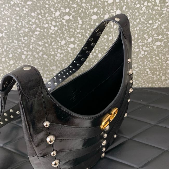 VALENTINO VLOGO calfskin Shoulder Bag 0073 black