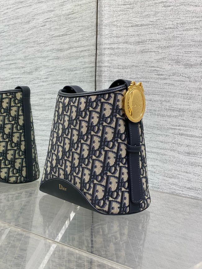 Dior samll Bag Blue Dior Oblique Jacquard 5842