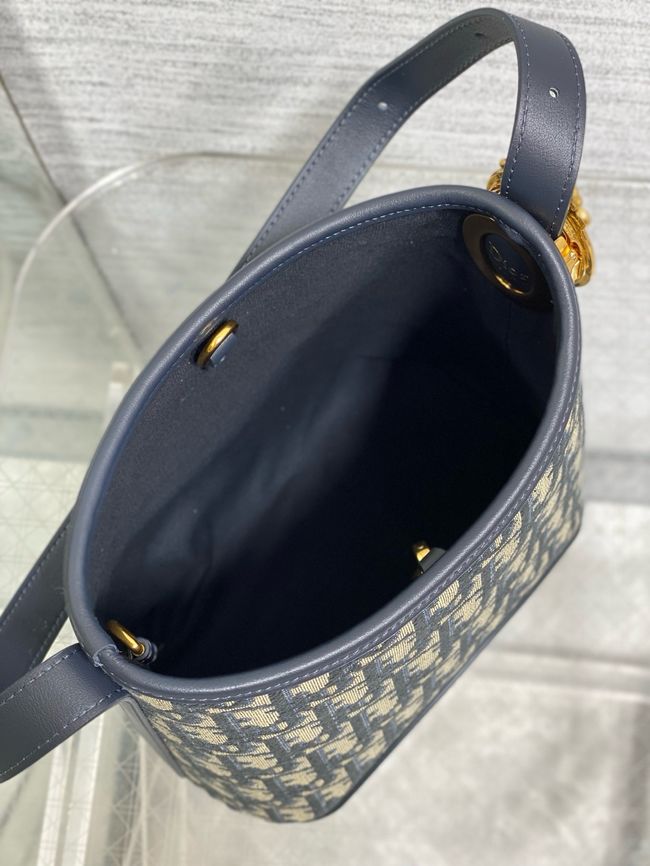 Dior samll Bag Blue Dior Oblique Jacquard 5842
