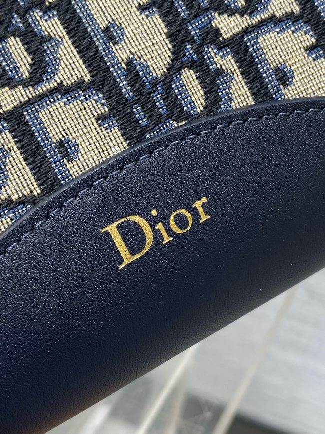 Dior samll Bag Blue Dior Oblique Jacquard 5842