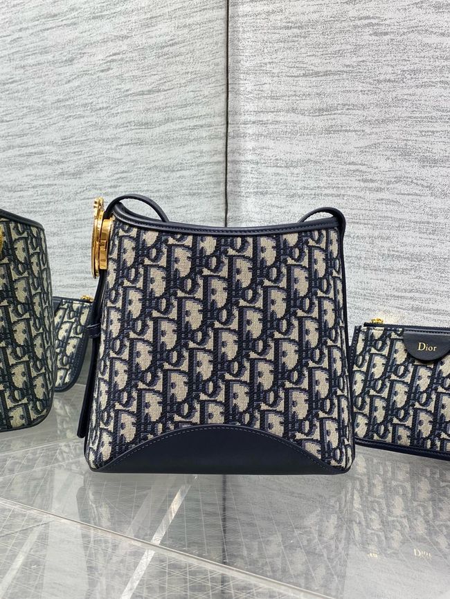 Dior samll Bag Blue Dior Oblique Jacquard 5842