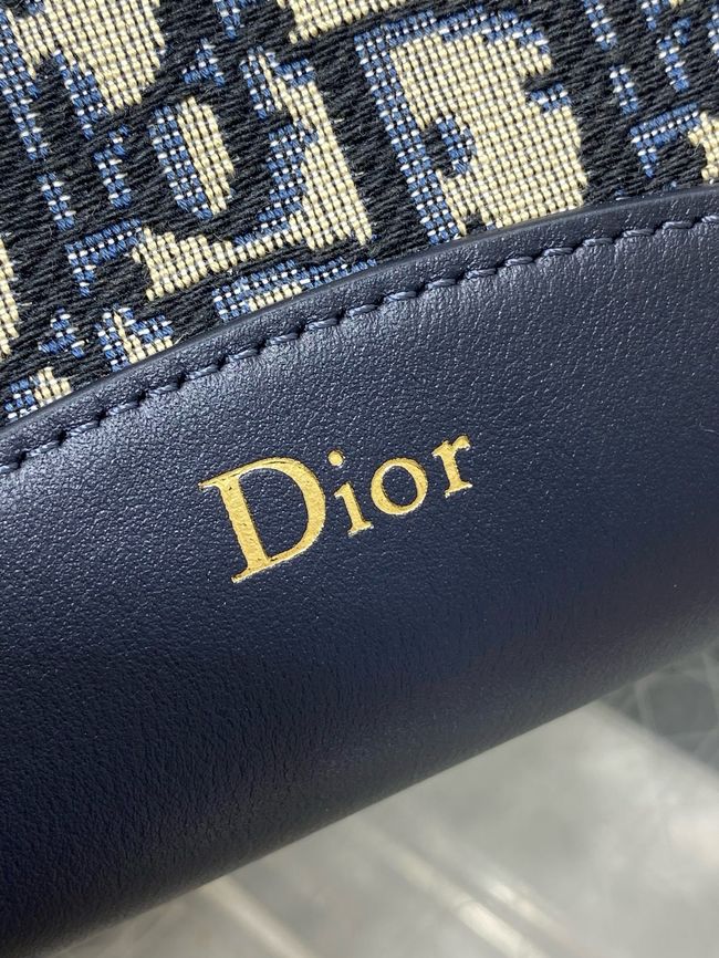 Dior Medium Bag Blue Dior Oblique Jacquard 5843