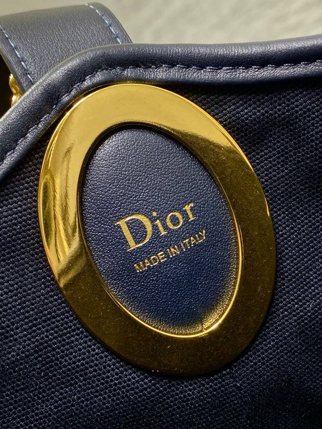 Dior Medium Bag Blue Dior Oblique Jacquard 5843