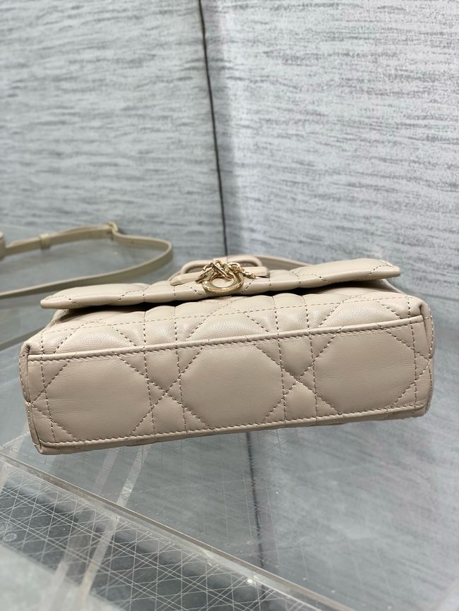My Dior Mini Bag Cannage patent leather S0985PU Apricot&Golden chain