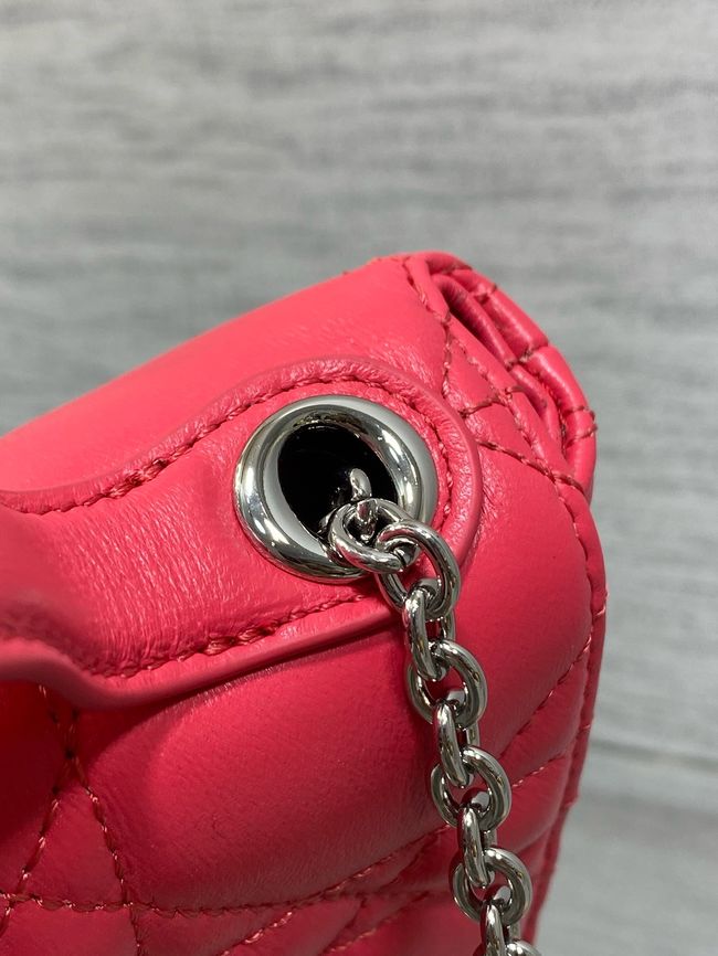 My Dior Mini Bag Cannage patent leather S0985PU red&silver chain