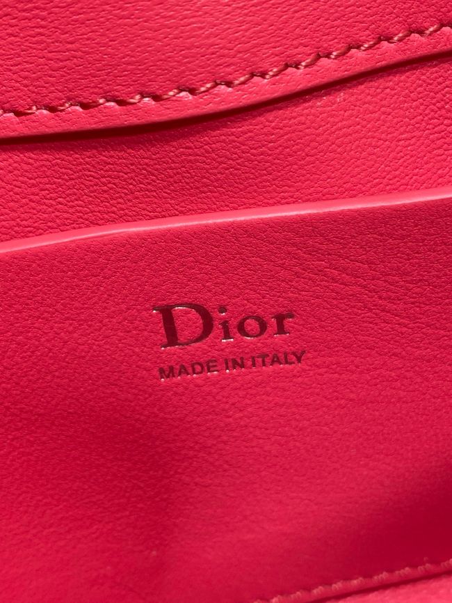 My Dior Mini Bag Cannage patent leather S0985PU red&silver chain