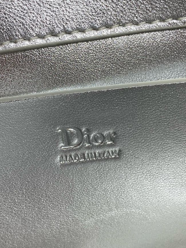 My Dior Mini Bag Cannage patent leather S0985PU silver&silver chain