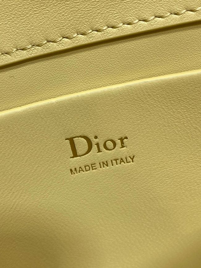 My Dior Mini Bag Cannage patent leather S0985PU yellow&Golden chain