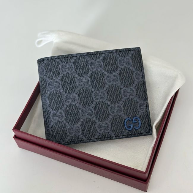 Gucci Dusty interior GG bi-fold wallet 768243 dark blue