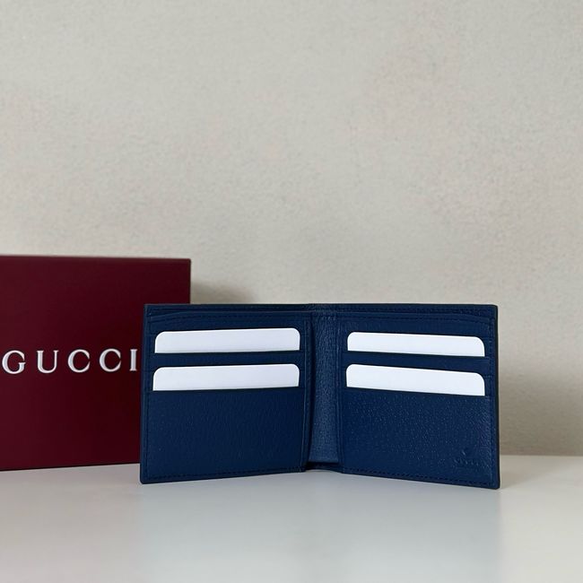 Gucci Dusty interior GG bi-fold wallet 768243 dark blue