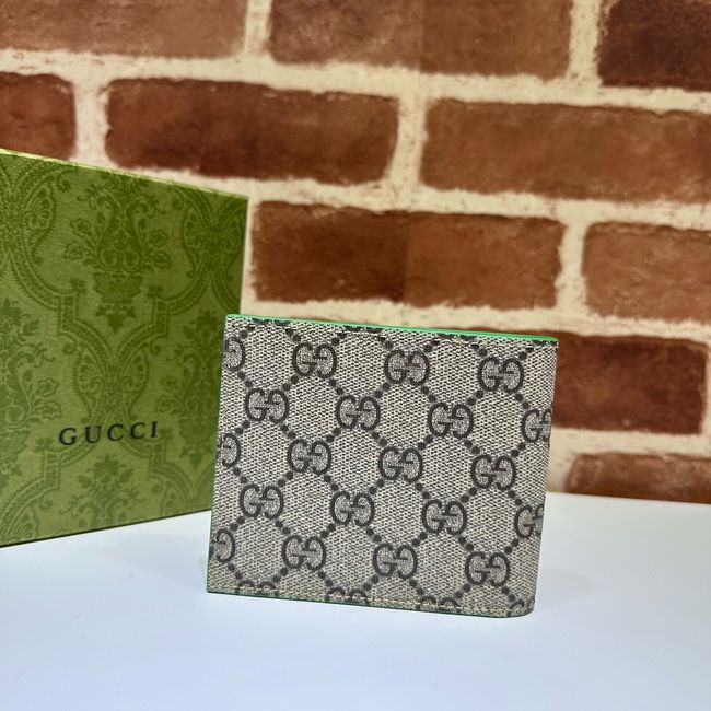 Gucci Dusty interior GG bi-fold wallet 768243 green
