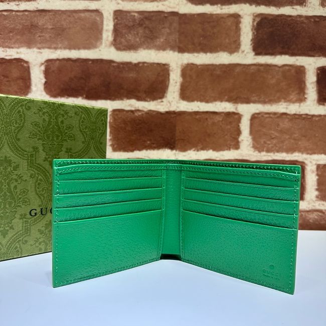 Gucci Dusty interior GG bi-fold wallet 768243 green