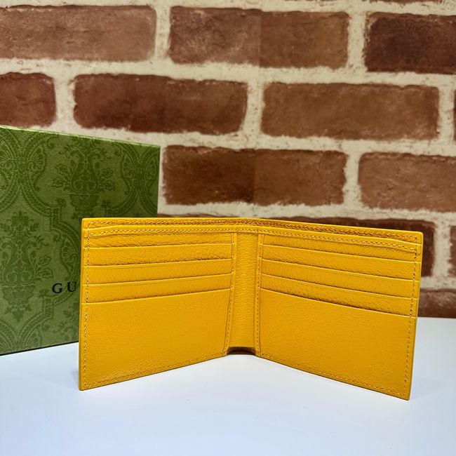 Gucci Dusty interior GG bi-fold wallet 768243 yellow