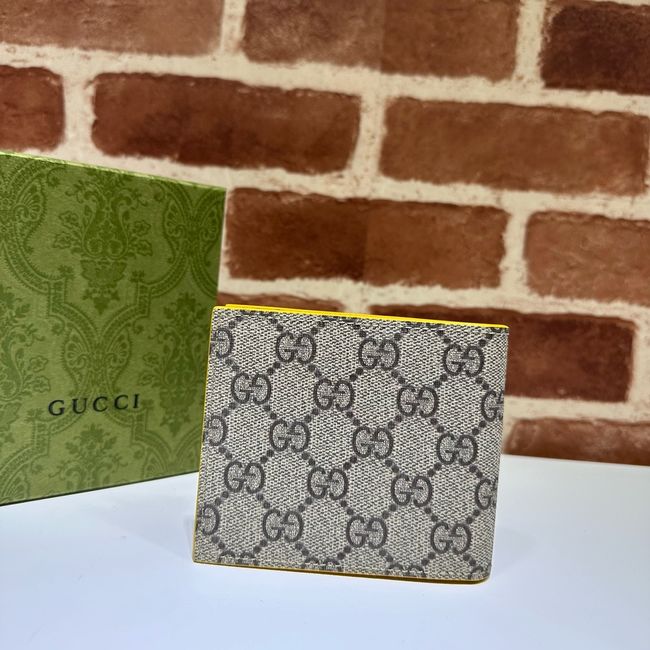 Gucci Dusty interior GG bi-fold wallet 768243 yellow