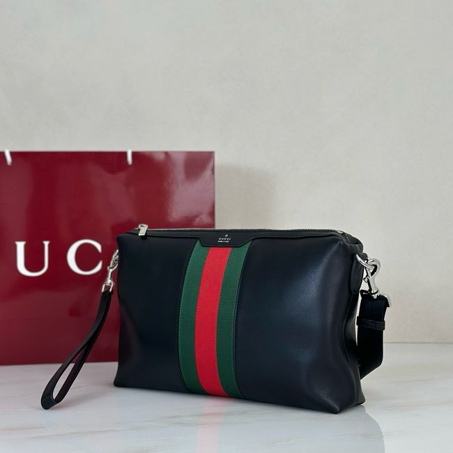 Gucci crossbody bag Mega Web Trademark medium crossbody bag A002KX black