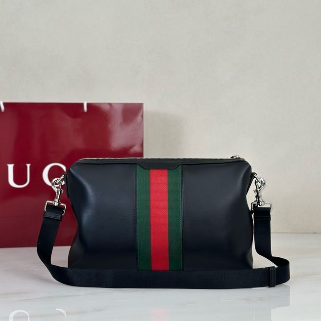 Gucci crossbody bag Mega Web Trademark medium crossbody bag A002KX black