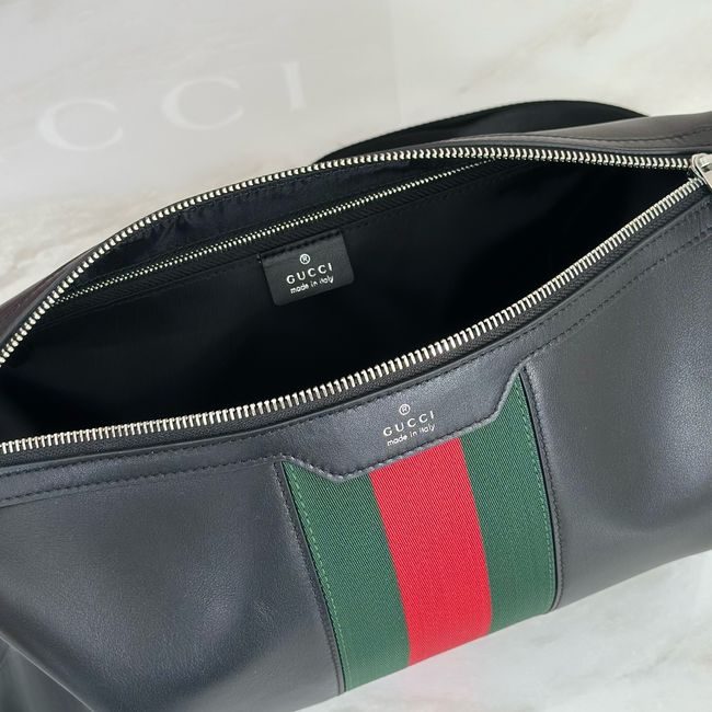 Gucci crossbody bag Mega Web Trademark medium crossbody bag A002KX black