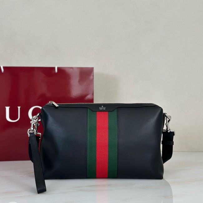 Gucci crossbody bag Mega Web Trademark medium crossbody bag A002KX black