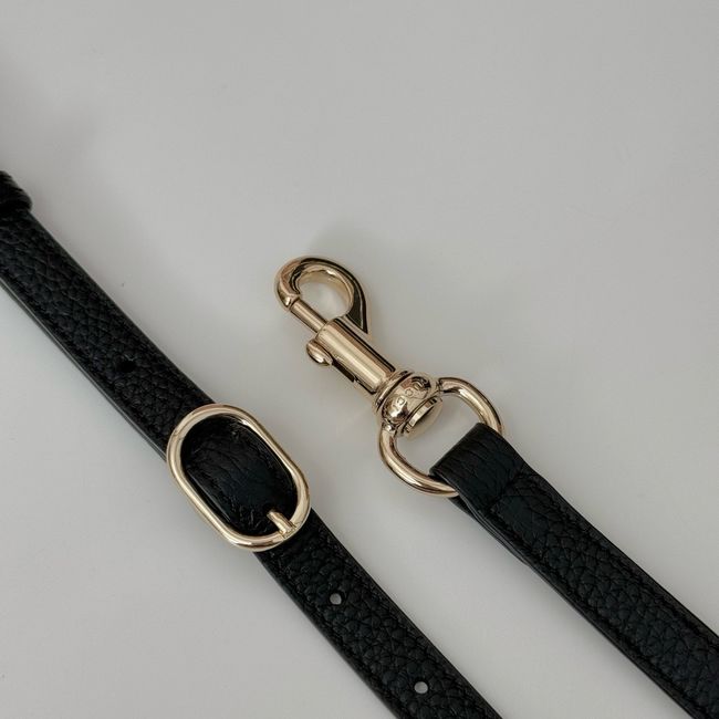 Gucci leather medium crossbody bag 815263 black