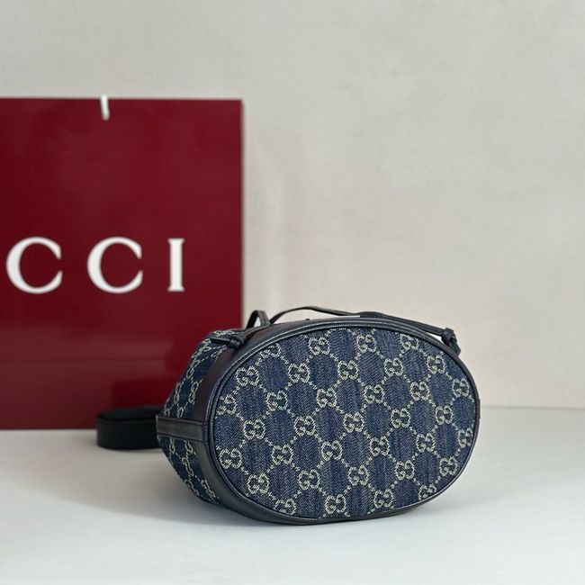 Gucci Venice small bucket bag 875237 Dark blue
