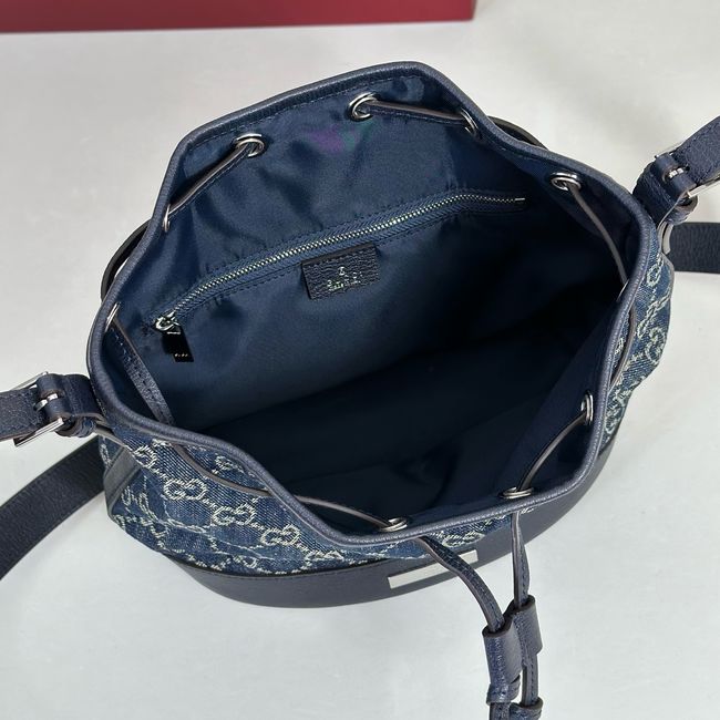 Gucci Venice small bucket bag 875237 Dark blue