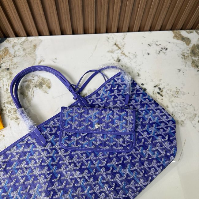 Goyard Goyardine canvas & Chevroches calfskin CL08P BLUE