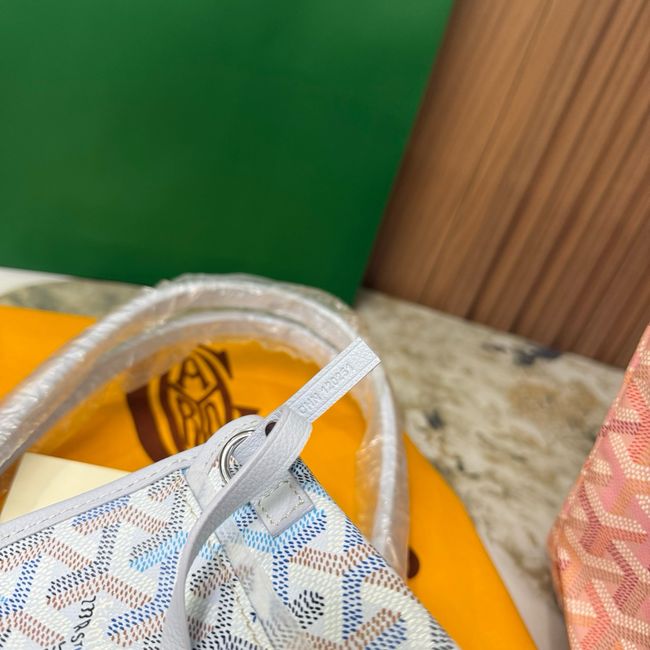Goyard Goyardine canvas & Chevroches calfskin CL08P LIGHT BLUE
