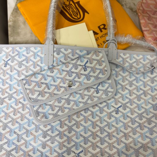 Goyard Goyardine canvas & Chevroches calfskin CL08P LIGHT BLUE