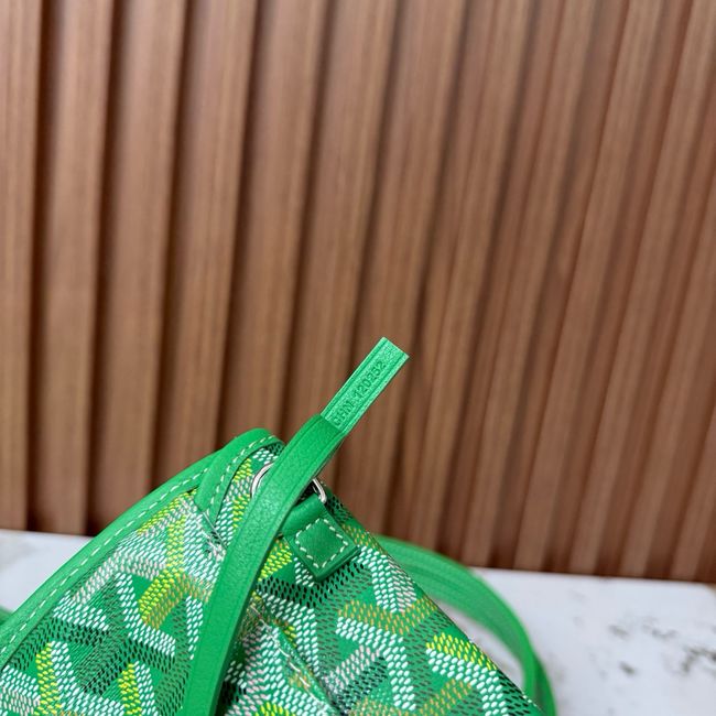 Goyard Goyardine canvas & Chevroches calfskin Large bag CL09P GREEN
