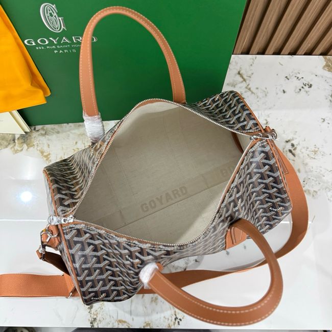 Goyard Goyardine canvas & Chevroches calfskin CL10P brown