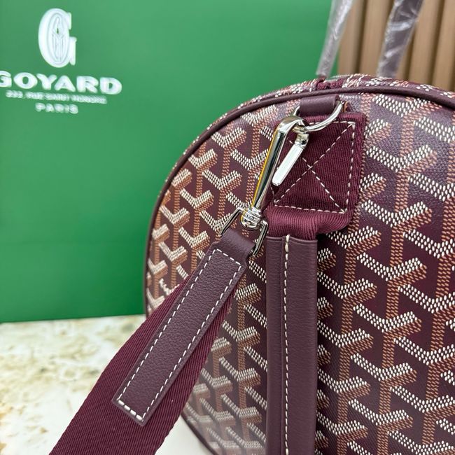 Goyard Goyardine canvas & Chevroches calfskin CL10P wine red