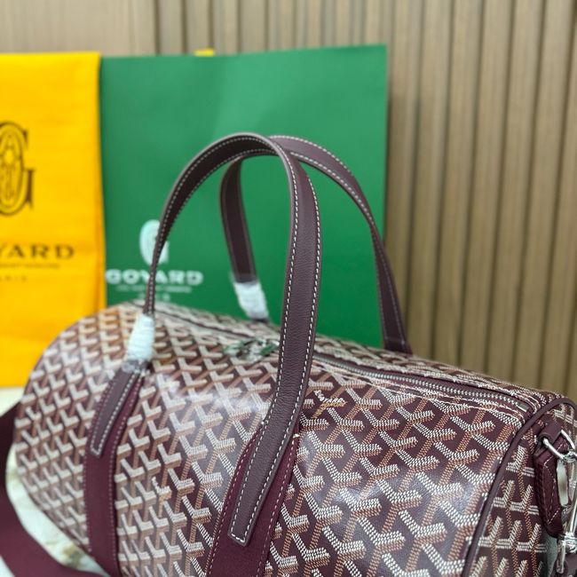 Goyard Goyardine canvas & Chevroches calfskin CL10P wine red