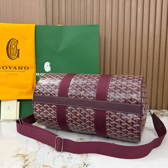 Goyard Goyardine canvas & Chevroches calfskin CL10P wine red
