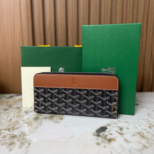 Goyard MATIGNON zip Wallet CL50P brown