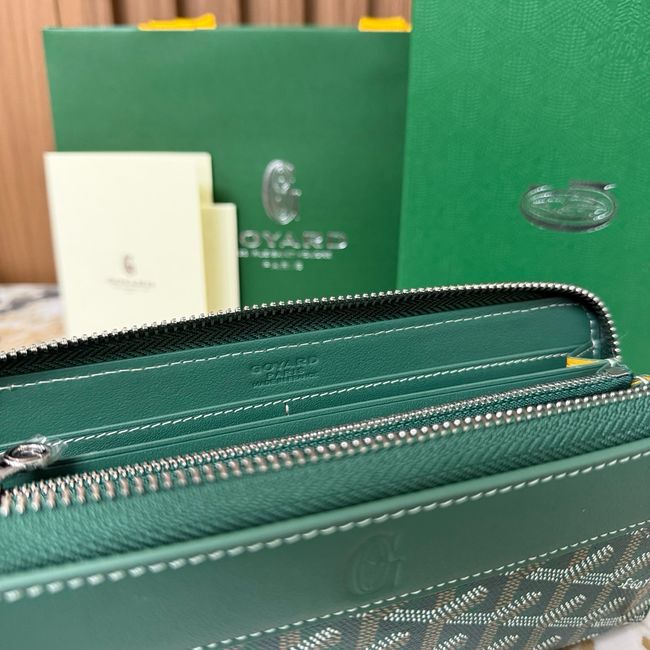 Goyard MATIGNON zip Wallet CL50P green