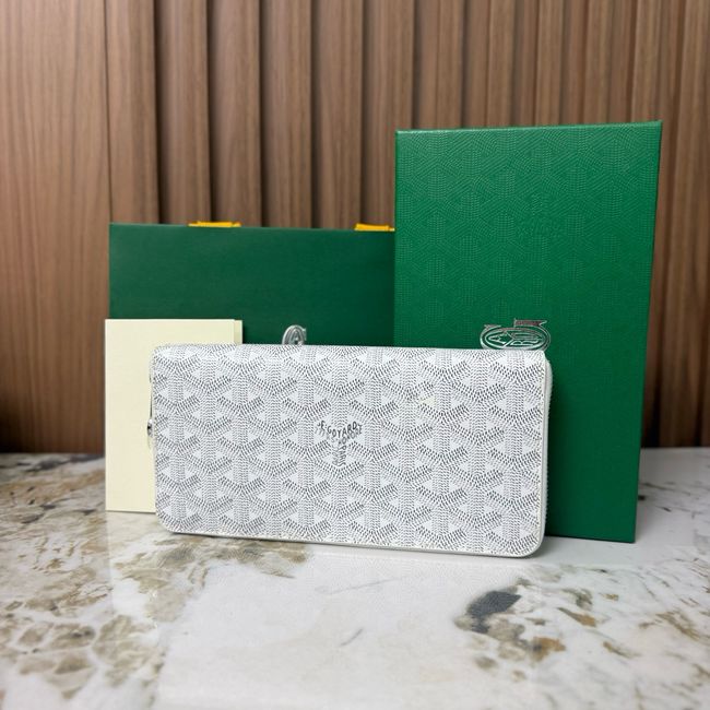 Goyard MATIGNON zip Wallet CL50P white
