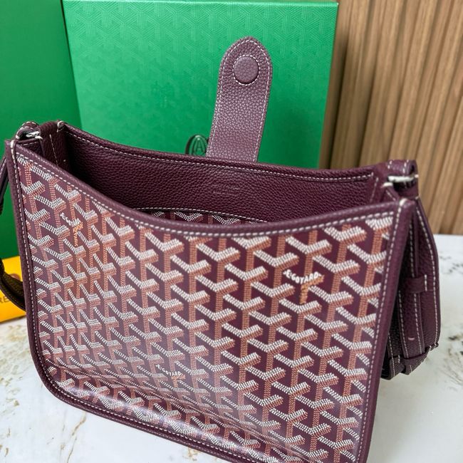 Goyard Musette crossbody bag CG08P Wine red