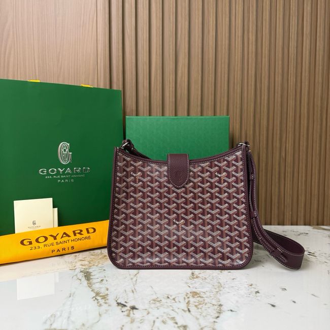 Goyard Musette crossbody bag CG08P Wine red