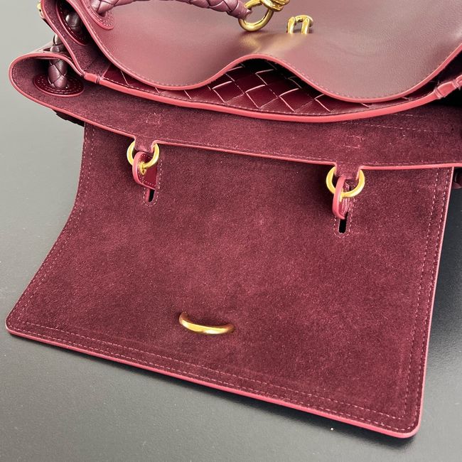 Bottega Veneta Medium Andiamo 09555 CINNABAR