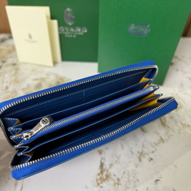 Goyard MATIGNON zip Wallet CL50P blue