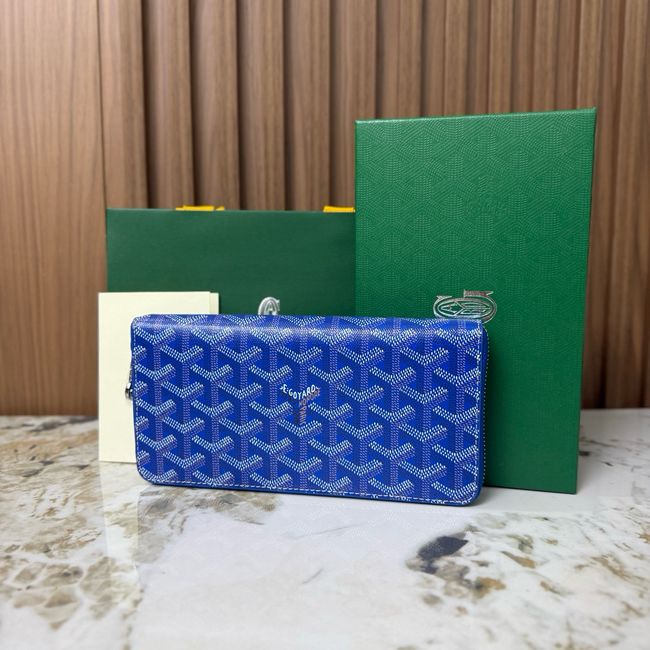 Goyard MATIGNON zip Wallet CL50P blue