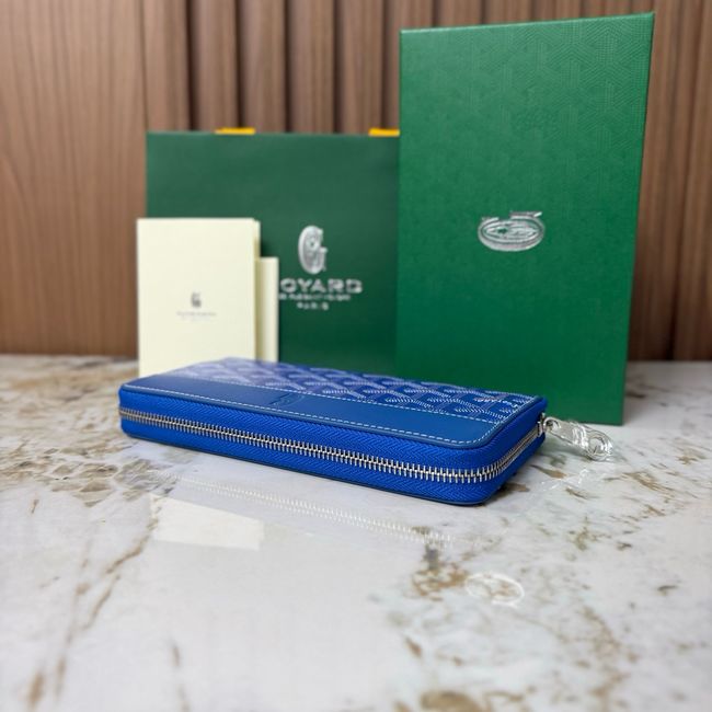 Goyard MATIGNON zip Wallet CL50P blue